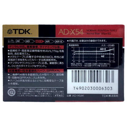 tdk ad-x 54 1988-89