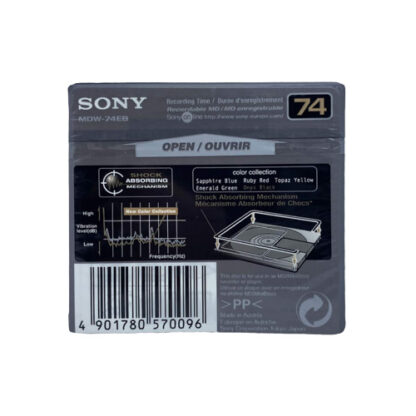 minidisc sony onyx black 74