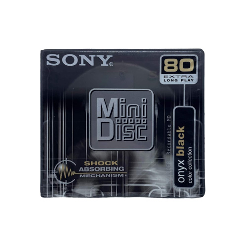 minidisc sony onyx black 80