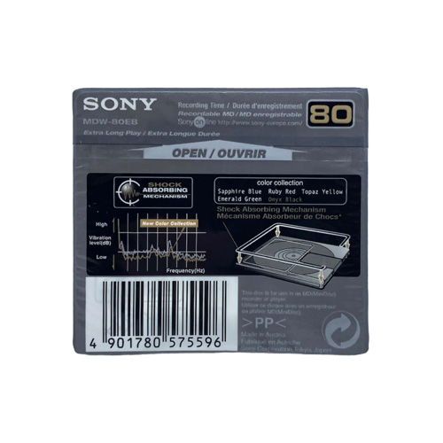 minidisc sony onyx black 80