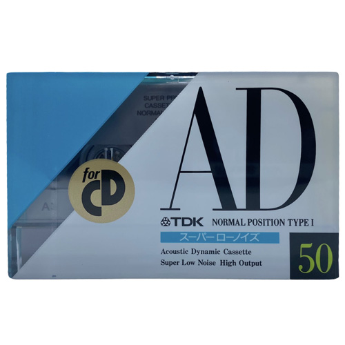 audiokazeta tdk ad50 1990 jpn
