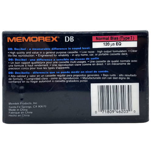 MEMOREX db60 (1995-96 US) - Obrázek 2