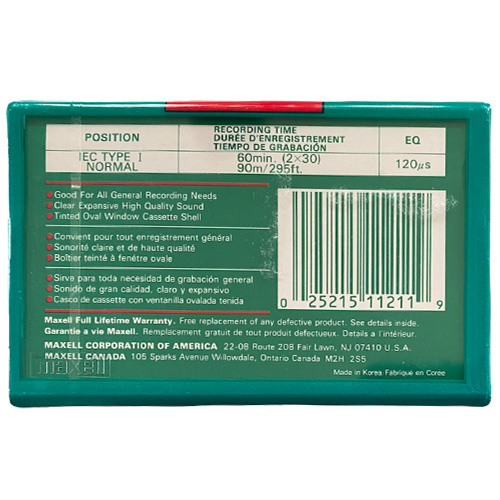 MAXELL UR 60 (1992-96 US) - Obrázek 2