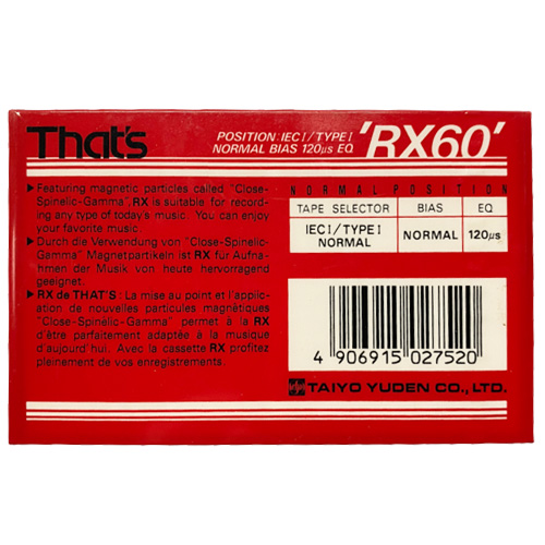 THAT'S RX 60 (1990-92 EU) - Obrázek 2