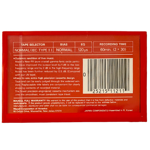 MAXELL UR 60 (1986 US) - Obrázek 2