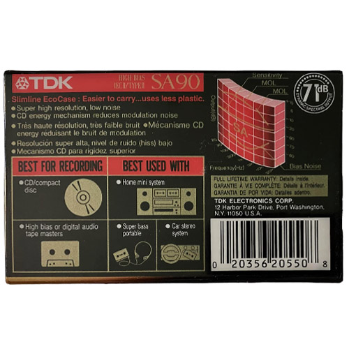 TDK SA 90 (1992-95 US) - Obrázek 2