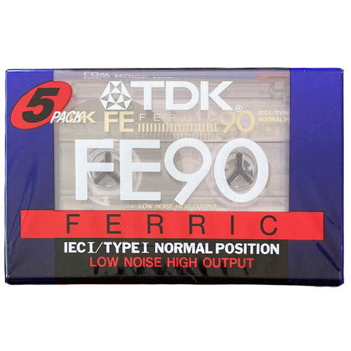 TDK FE 90 Ferric (5pack) - Obrázek 2