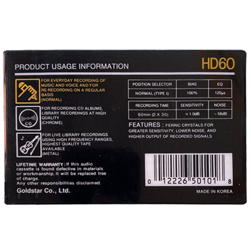 GOLDSTAR HD 60 (1989-90 US) - Obrázek 2