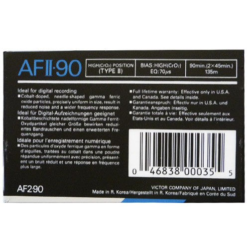 JVC AF II 90 (1990-91 US) - Obrázek 2