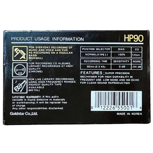 GOLDSTAR HP 90 (1989-90 US) - Obrázek 2