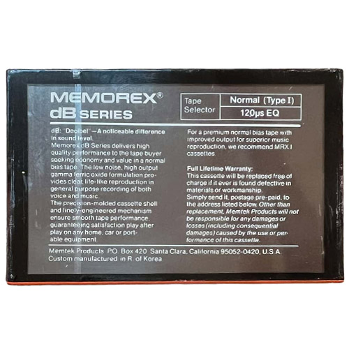 Memorex dB 60 (1985-86 US/EU) - Obrázek 2