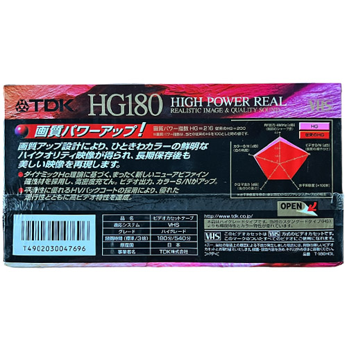 TDK HG 180 VHS - Obrázek 2