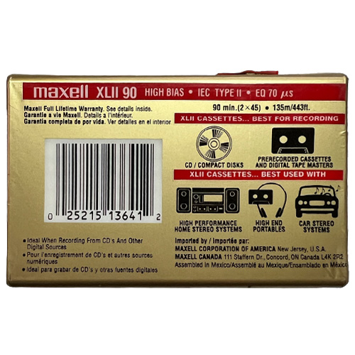 MAXELL XL II 90 (1998-99 US) - Obrázek 2