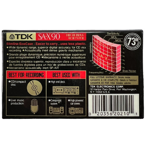 TDK SA-X 90 (1992-97 US) - Obrázek 2