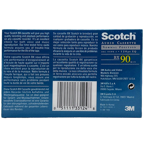 SCOTCH BX 90 (1993-96 US/EU) - Obrázek 2