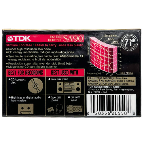 TDK SA 90 (1992-95 US) - Obrázek 2