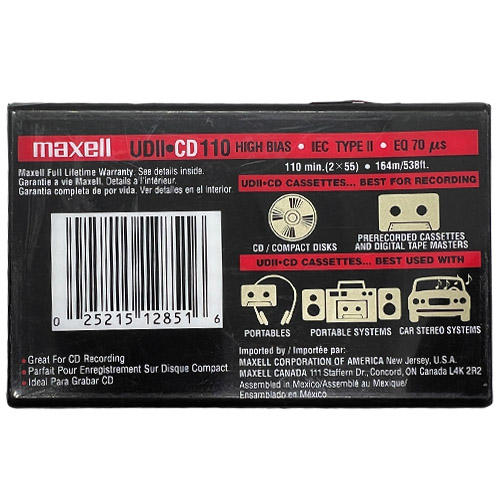MAXELL UDII CD 90 (1997 EU) - Obrázek 2