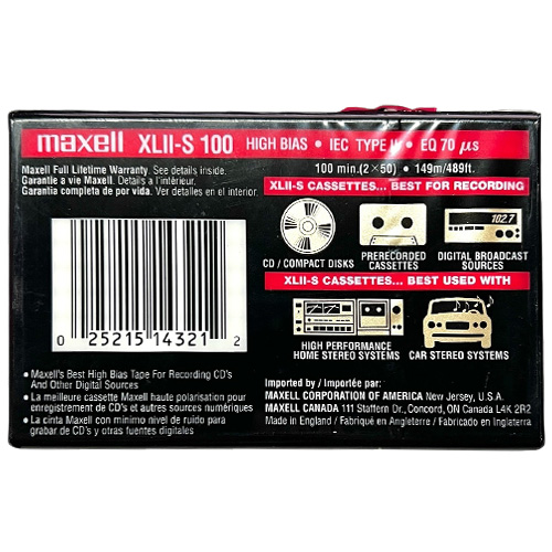 MAXELL XLII-S 100 (1998-99 US) - Obrázek 2