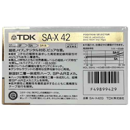 TDK SA-X 42 (1987-88 JPN) - Obrázek 2