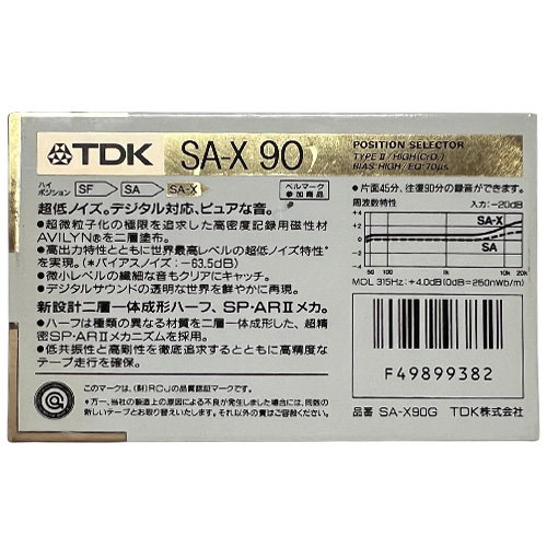 TDK SA-X 90 (1987-88 JPN) - Obrázek 2