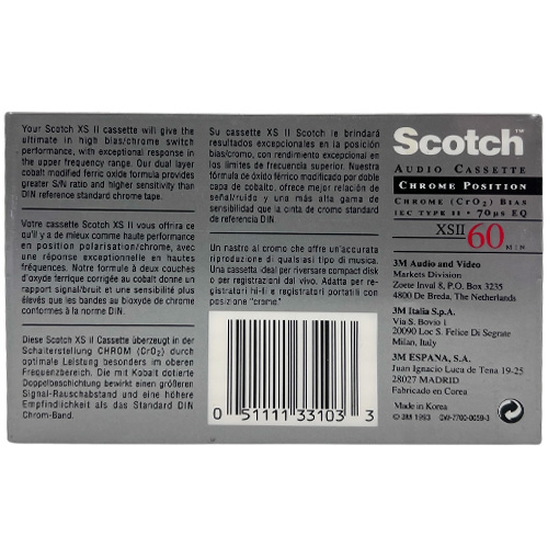 SCOTCH XSII 60 (1993-96 US/EU) - Obrázek 2