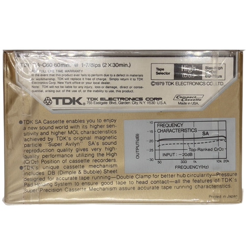 TDK SA C60 (1979-81 US) - Obrázek 3