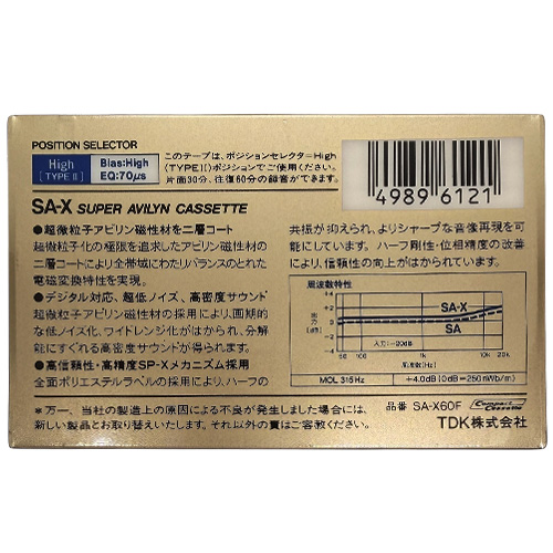 TDK SA-X 60 (1985-87 JPN) - Obrázek 2