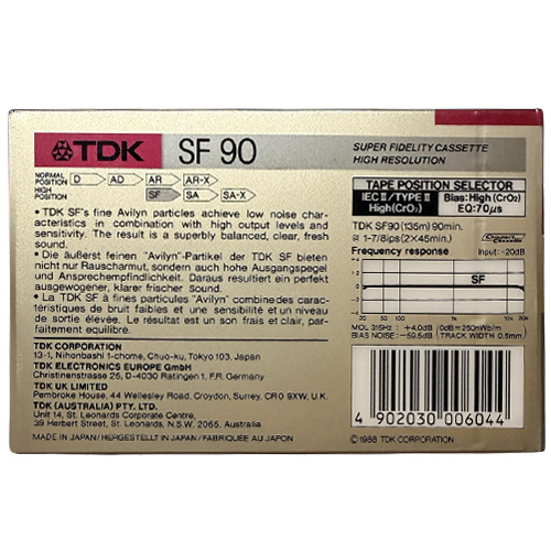 TDK SF 90 (1989 EU) - Obrázek 2