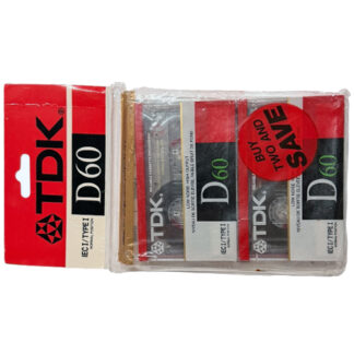 TDK D 60 (1988-89 US) 2pack